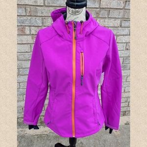 ✨Fabulous✨ H&M Sport Lined Running Hooded Jacket Orchid Purple Orange 8